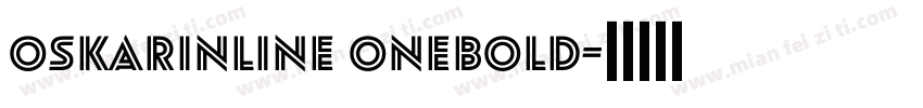 oskarinline onebold字体转换